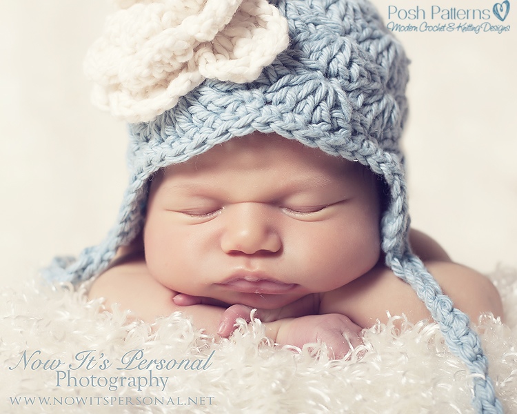 Crochet Hat Pattern - Solid Shells Earflap Hat Crochet ...