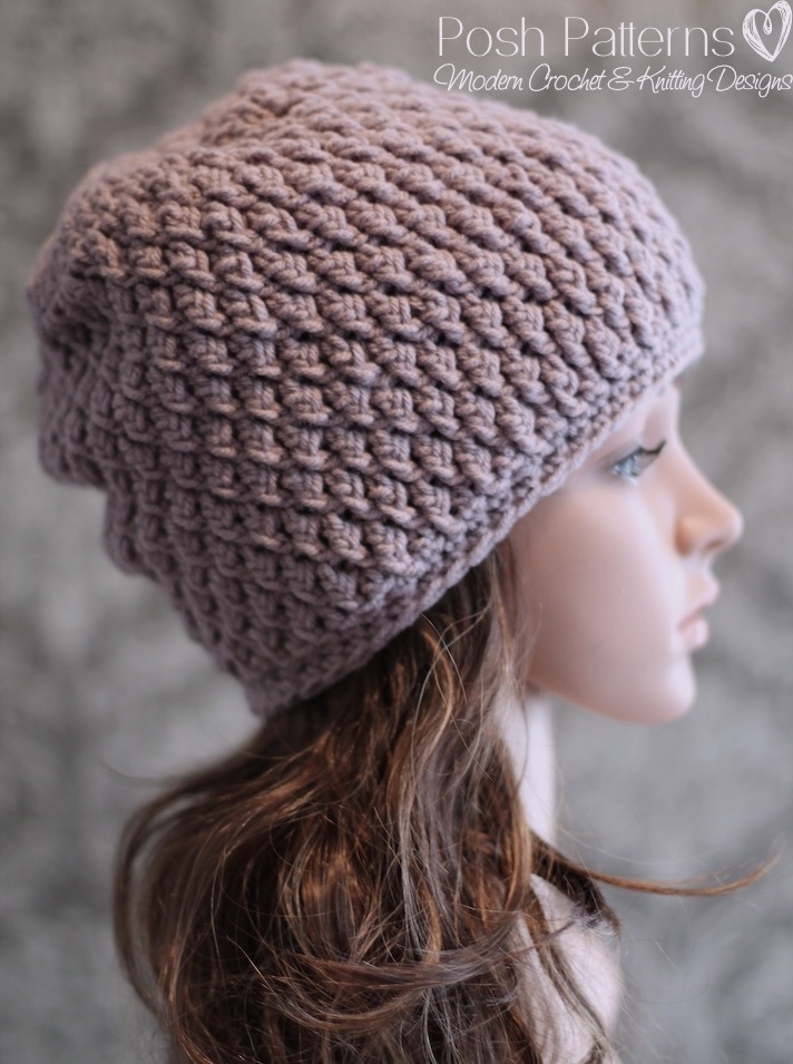 Crochet Hat Pattern - Faux Cable Crochet Beanie Crochet Pattern PDF ...