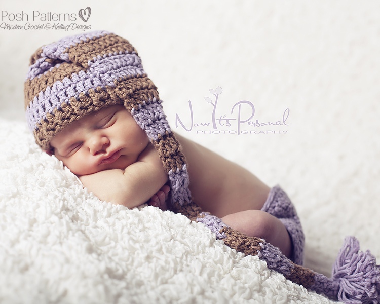 Crochet Hat Pattern Baby Long Tail Pixie Hat Stocking Hat ...